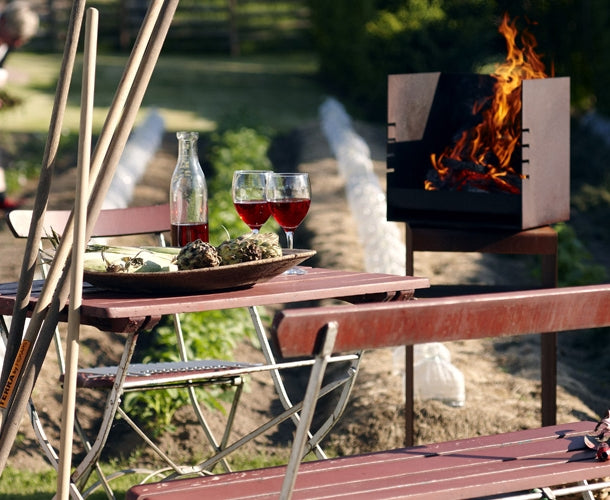 Cube Outdoor Fireplace